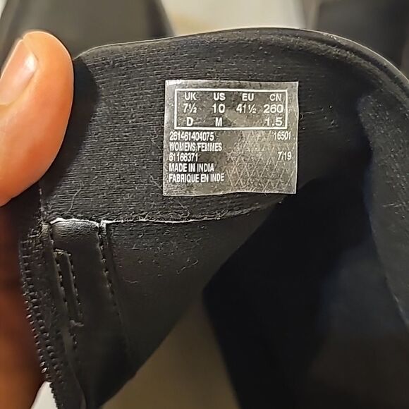 Clarks Hollis Pearl Leather Ankle Boots size 10 - Picture 4 of 10